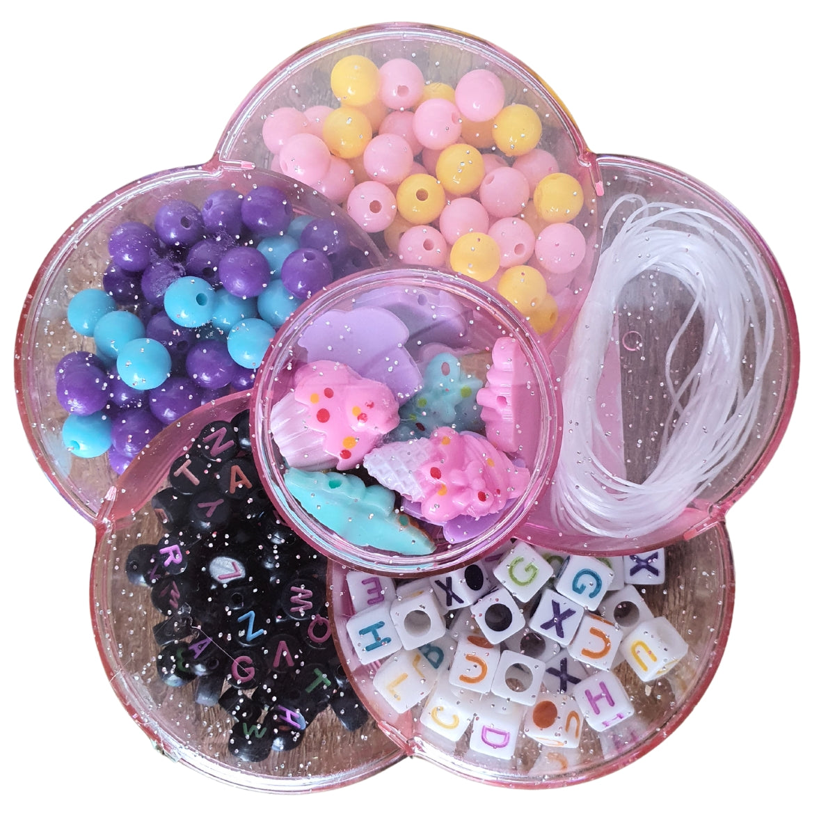 Kit Pocket Miçangas Colorida Flor - DM Toys Kit Pocket Miçangas Colorida Flor - DM Toys